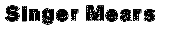 Singer Mears font preview